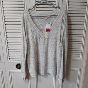 Cyrus - VNeck Sweater - Lightweight - Gray
